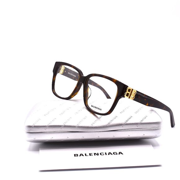 NEW BALENCIAGA BB0104O 002 HAVANA AUTHENTIC EYEGLASSES FRAME - Picture 12 of 15